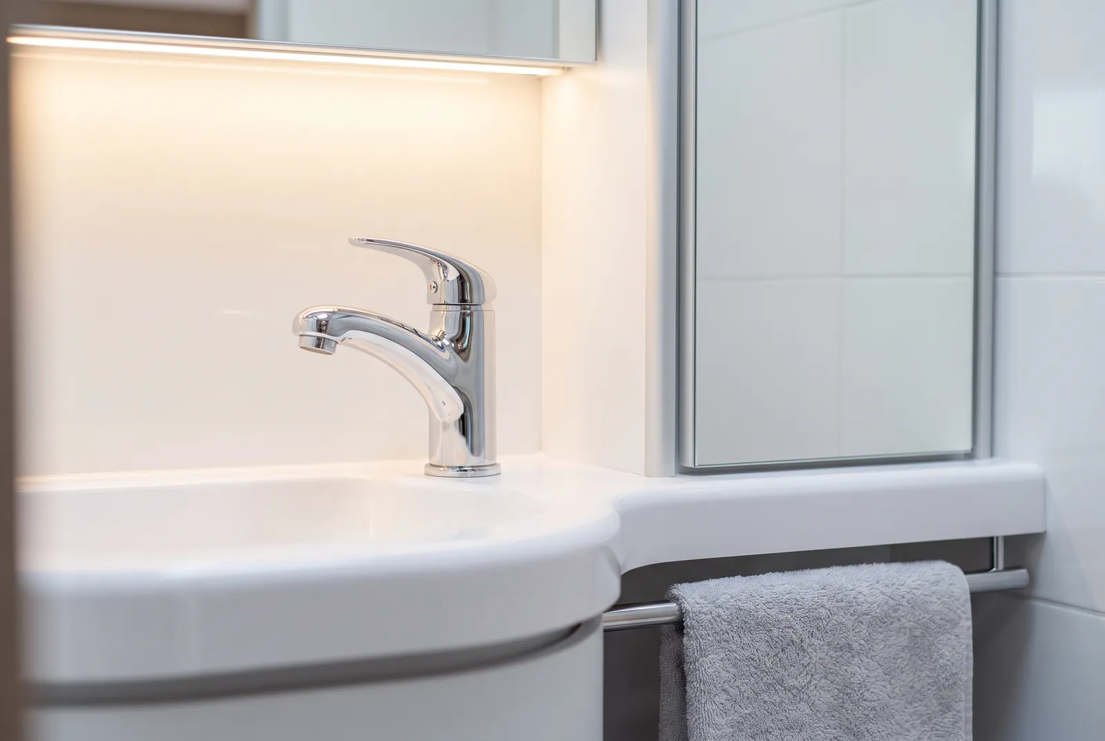 Detail van een LMC Vaste badkamer